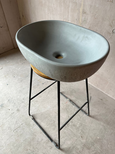 Sample Sale -  Concrete Sink - The Oval - Pigeon - 2
