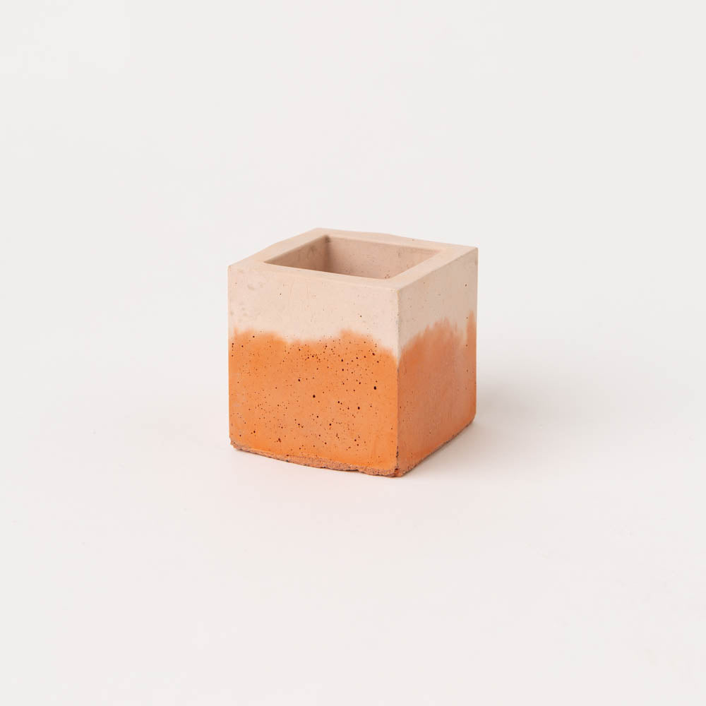 Concrete Cube Pot - Small