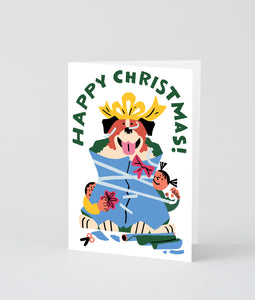 Wrapped Dog - Boxed Set of Christmas Cards Jo