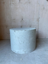 Load image into Gallery viewer, Sample Sale -  Round Concrete Plinth - Cold as Ice - Price includes UK Wide Delivery